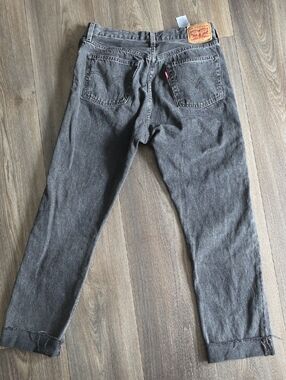 Levi's  501  1998 Gray Relaxed Straight Jeans - Back View